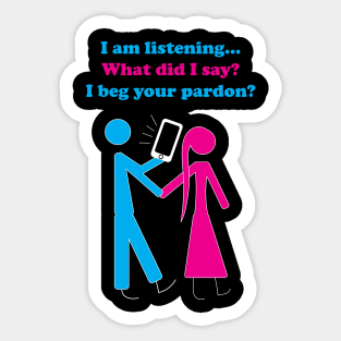 Funny Texting and Walking Partners Sticker